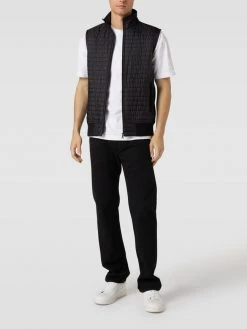 Christian Berg Men Steppweste Mit Kontrastiven Einsätzen - Schwarz