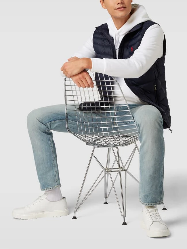 Polo Ralph Lauren Steppweste Mit Label-Stitching - Marineblau 1 Polo Ralph Lauren Steppweste Mit Label-Stitching - Marineblau