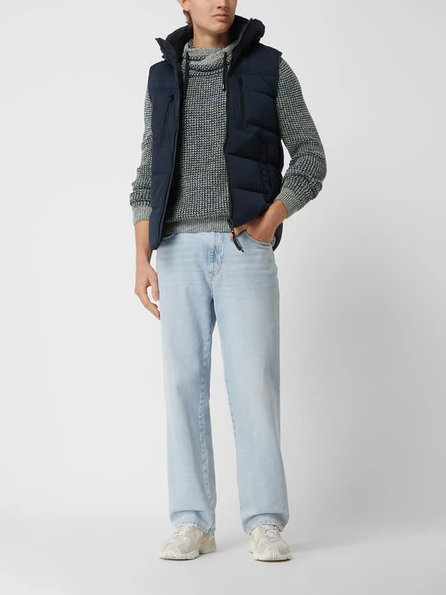 Tom Tailor Steppweste Mit Abnehmbarer Kapuze - Marineblau 1 Tom Tailor Steppweste Mit Abnehmbarer Kapuze - Marineblau