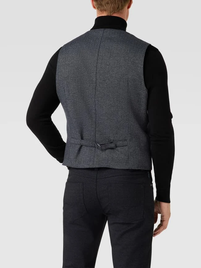 Christian Berg Men Weste Mit Eingrifftaschen - Blau 5 Christian Berg Men Weste Mit Eingrifftaschen - Blau – Bild 5