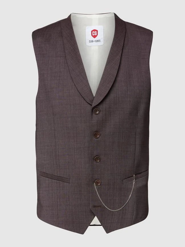 CG - Club Of Gents Weste Mit Leistentaschen Modell 'Paddy' - Rot 2 CG - Club Of Gents Weste Mit Leistentaschen Modell 'Paddy' - Rot – Bild 2