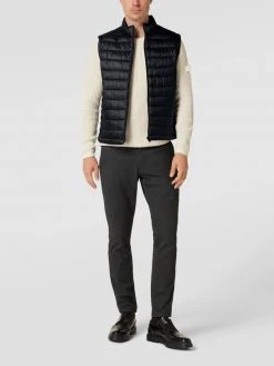 BOSS Steppweste Mit Stehkragen Modell 'Calano' - Schwarz