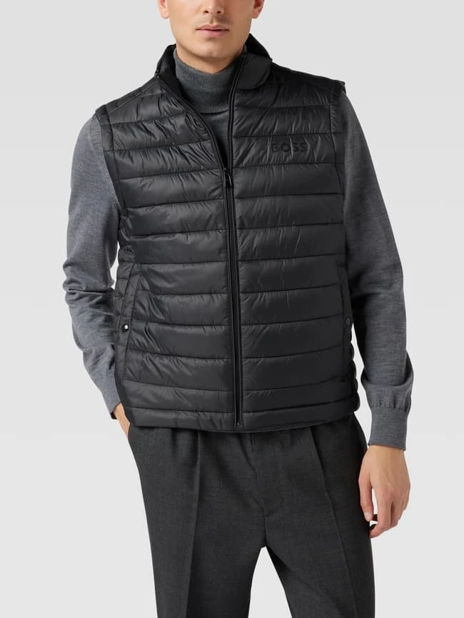 BOSS Steppweste Mit Label-Print Modell 'Calano' - Schwarz 4 BOSS Steppweste Mit Label-Print Modell 'Calano' - Schwarz – Bild 4