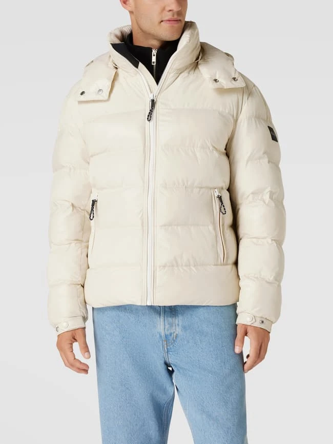 BOSS Steppjacke Mit Abnehmbarer Kapuze Modell 'Cutlero' - Offwhite 4 BOSS Steppjacke Mit Abnehmbarer Kapuze Modell 'Cutlero' - Offwhite – Bild 4