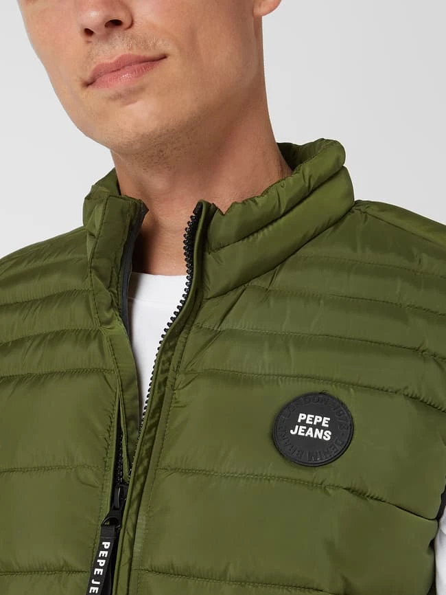 Pepe Jeans Steppweste Mit Stehkragen Modell 'Jack' - Dunkelgrün 3 Pepe Jeans Steppweste Mit Stehkragen Modell 'Jack' - Dunkelgrün – Bild 3