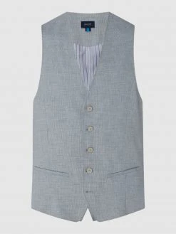 Pierre Cardin Modern Fit Weste Mit Stretch-Anteil Modell 'Gab' - 'Futureflex' - Bleu