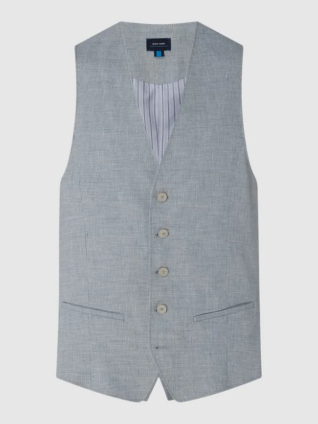 Pierre Cardin Modern Fit Weste Mit Stretch-Anteil Modell 'Gab' - 'Futureflex' - Bleu 1 Pierre Cardin Modern Fit Weste Mit Stretch-Anteil Modell 'Gab' - 'Futureflex' - Bleu