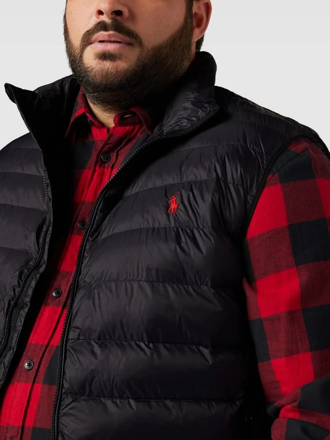Polo Ralph Lauren Big & Tall PLUS SIZE Steppweste Mit Label-Stitching Modell 'TERRA VEST' - Schwarz 3 Polo Ralph Lauren Big & Tall PLUS SIZE Steppweste Mit Label-Stitching Modell 'TERRA VEST' - Schwarz – Bild 3