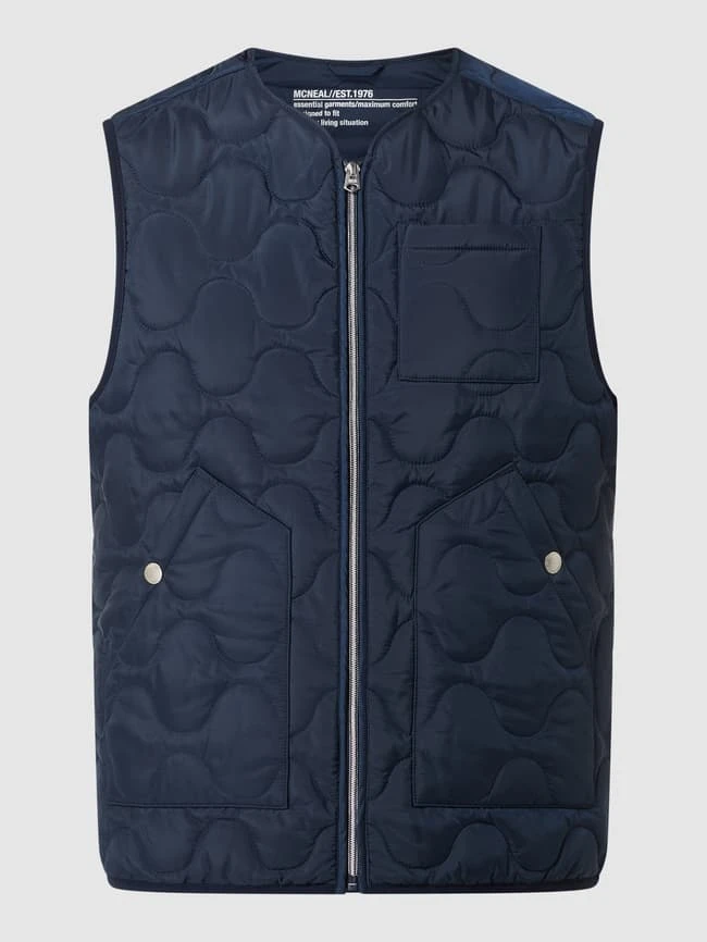MCNEAL Steppweste Mit Brusttasche - Marineblau 2 MCNEAL Steppweste Mit Brusttasche - Marineblau – Bild 2