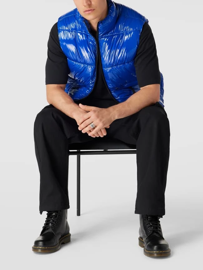 REVIEW Steppweste Mit Stehkragen - Royalblau 1 REVIEW Steppweste Mit Stehkragen - Royalblau