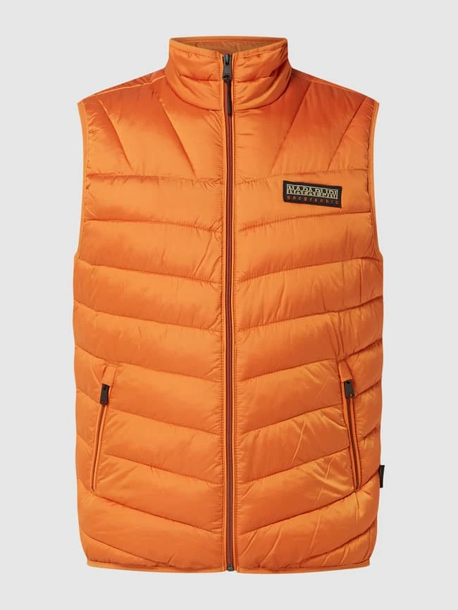 Napapijri Regular Fit Steppweste Mit Stehkragen Modell 'Aerons' - Orange 2 Napapijri Regular Fit Steppweste Mit Stehkragen Modell 'Aerons' - Orange – Bild 2