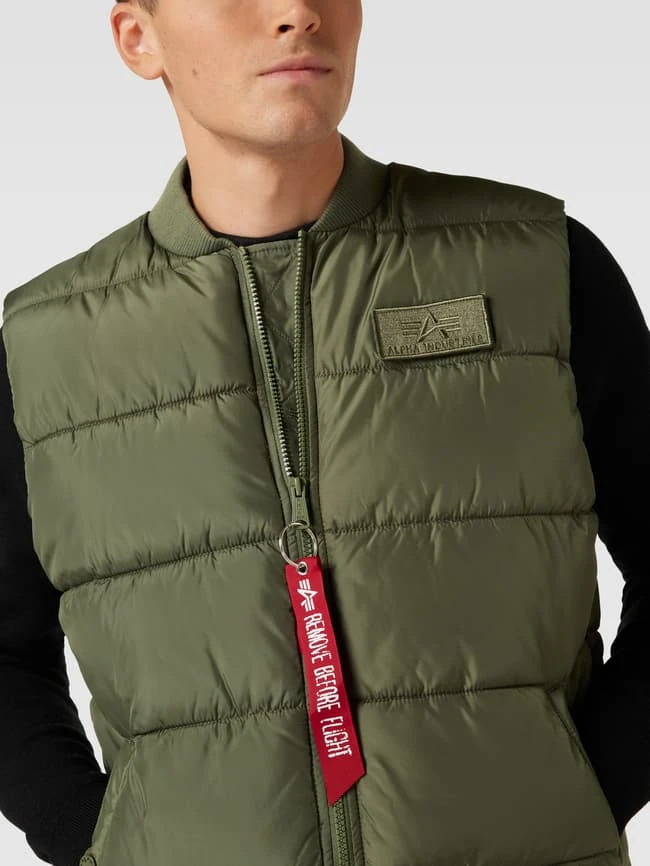 Alpha Industries Steppweste Mit Label-Patch Modell 'Puffer' - Grün 3 Alpha Industries Steppweste Mit Label-Patch Modell 'Puffer' - Grün – Bild 3