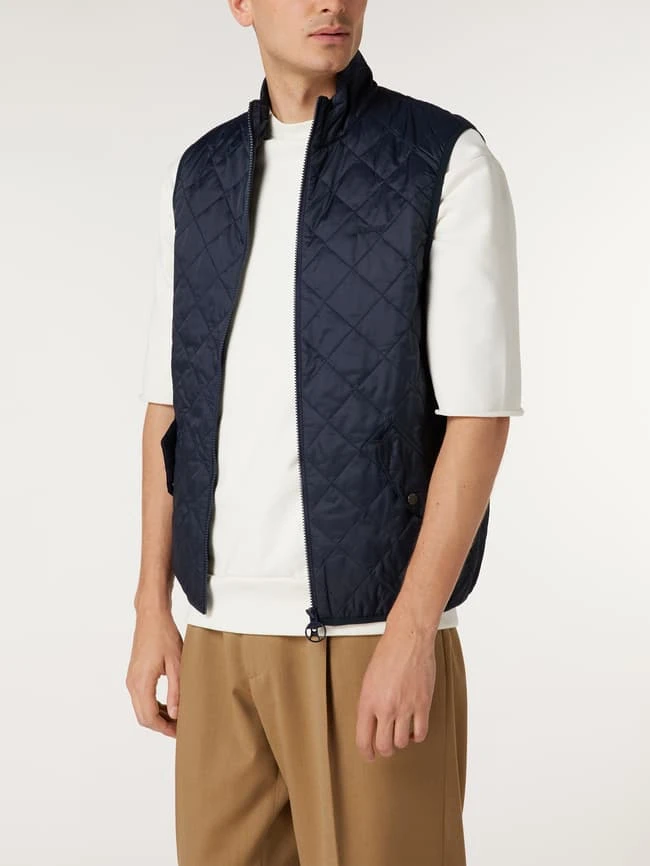 Barbour Steppweste Mit Label-Stitching Modell 'CHELSEA GILET' - Marineblau 4 Barbour Steppweste Mit Label-Stitching Modell 'CHELSEA GILET' - Marineblau – Bild 4