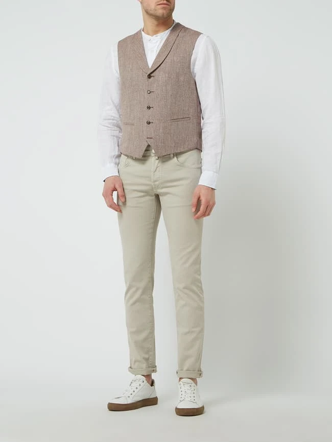 CG - Club Of Gents Weste Aus Baumwolle Modell 'Paddy' - Rot 1 CG - Club Of Gents Weste Aus Baumwolle Modell 'Paddy' - Rot