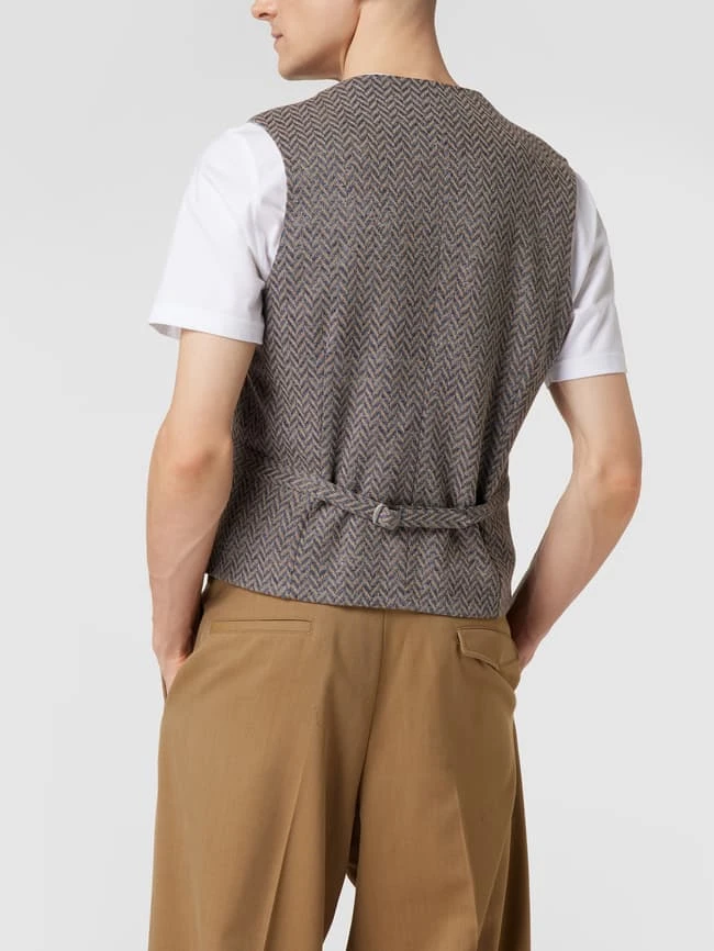 CG - Club Of Gents Weste Mit Schalkragen - Blau 5 CG - Club Of Gents Weste Mit Schalkragen - Blau – Bild 5