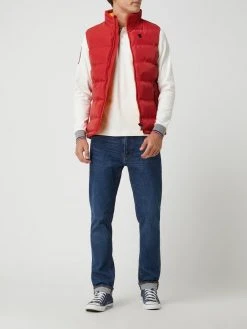 Wellensteyn Steppweste Mit Label-Applikation Modell 'SNOWDOME VEST' - Rot