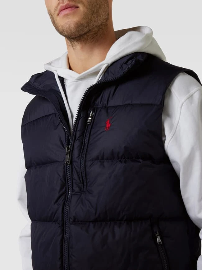 Polo Ralph Lauren Daunenweste Mit Stehkragen - Dunkelblau 3 Polo Ralph Lauren Daunenweste Mit Stehkragen - Dunkelblau – Bild 3
