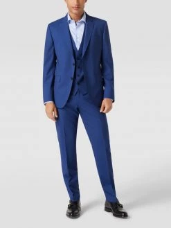 BOSS Weste Mit Paspeltaschen Modell 'Huge Vest' - Marineblau