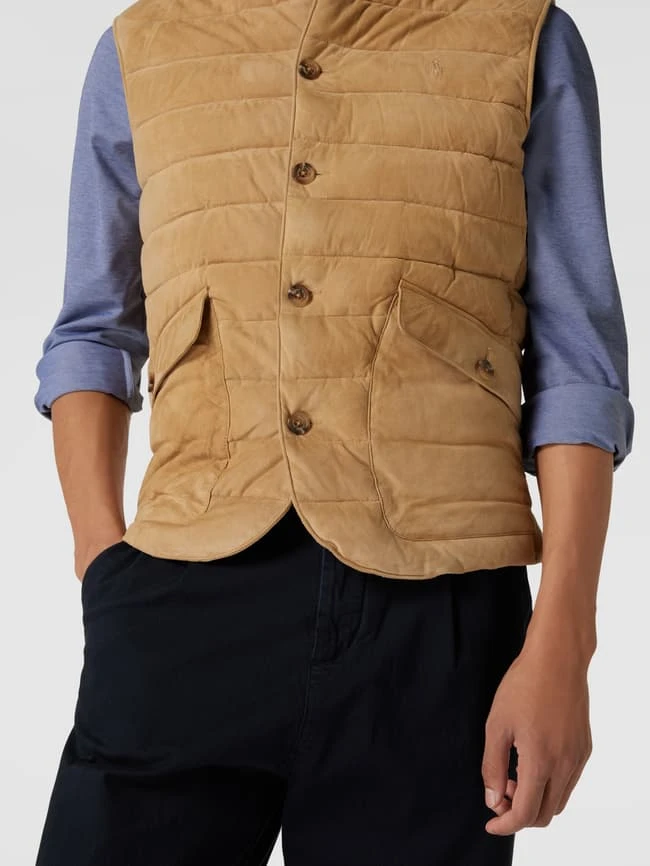 Polo Ralph Lauren Steppweste Mit Stehkragen Modell 'KENT VEST-INSULATED-VEST' - Khaki 3 Polo Ralph Lauren Steppweste Mit Stehkragen Modell 'KENT VEST-INSULATED-VEST' - Khaki – Bild 3