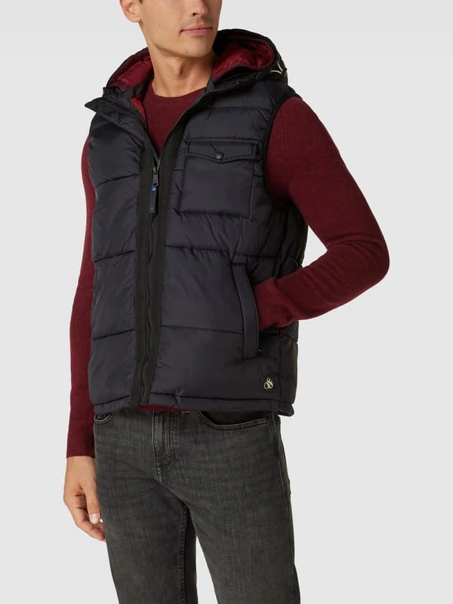 Scotch & Soda Steppweste Mit Kapuze Modell 'bodywarmer' - Schwarz 4 Scotch & Soda Steppweste Mit Kapuze Modell 'bodywarmer' - Schwarz – Bild 4