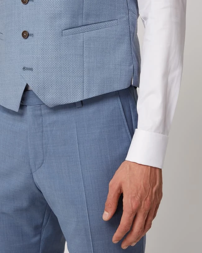 CG - Club Of Gents Weste Aus Reiner Schurwolle - YOUR OWN PARTY By CG – CLUB Of GENTS - Hellblau 3 CG - Club Of Gents Weste Aus Reiner Schurwolle - YOUR OWN PARTY By CG – CLUB Of GENTS - Hellblau – Bild 3