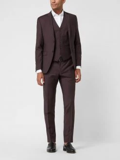 Daniel Hechter Weste Mit Schurwoll-Anteil - Bordeaux Rot