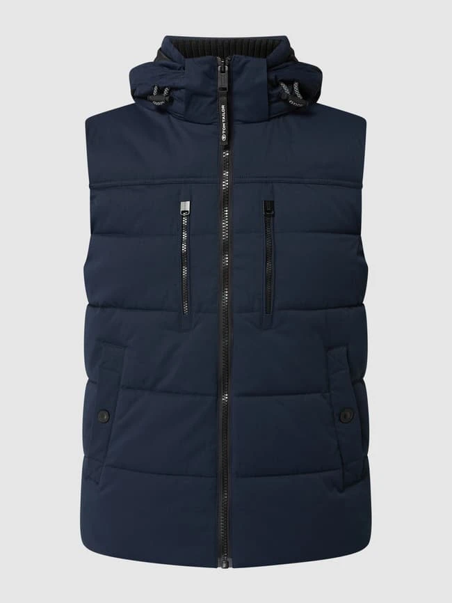 Tom Tailor Steppweste Mit Abnehmbarer Kapuze - Marineblau 2 Tom Tailor Steppweste Mit Abnehmbarer Kapuze - Marineblau – Bild 2