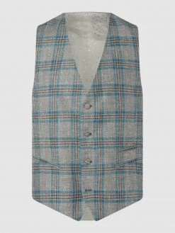 DIGEL Slim Fit Weste Mit Seide-Anteil Modell 'Laurent' - Petrol