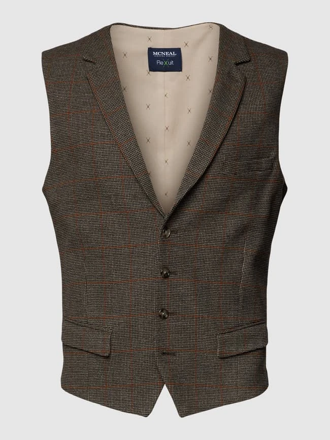MCNEAL Weste Mit Pattentaschen - Mittelbraun 1 MCNEAL Weste Mit Pattentaschen - Mittelbraun
