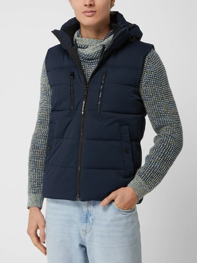 Tom Tailor Steppweste Mit Abnehmbarer Kapuze - Marineblau 4 Tom Tailor Steppweste Mit Abnehmbarer Kapuze - Marineblau – Bild 4