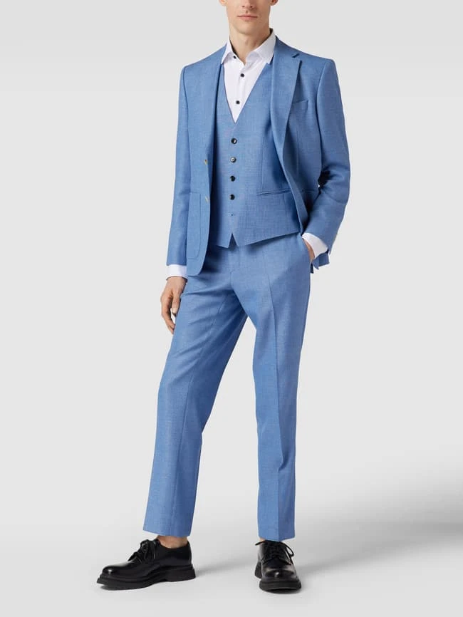 BOSS Weste Mit Allover-Label Modell 'Jeckson' - Marineblau 1 BOSS Weste Mit Allover-Label Modell 'Jeckson' - Marineblau