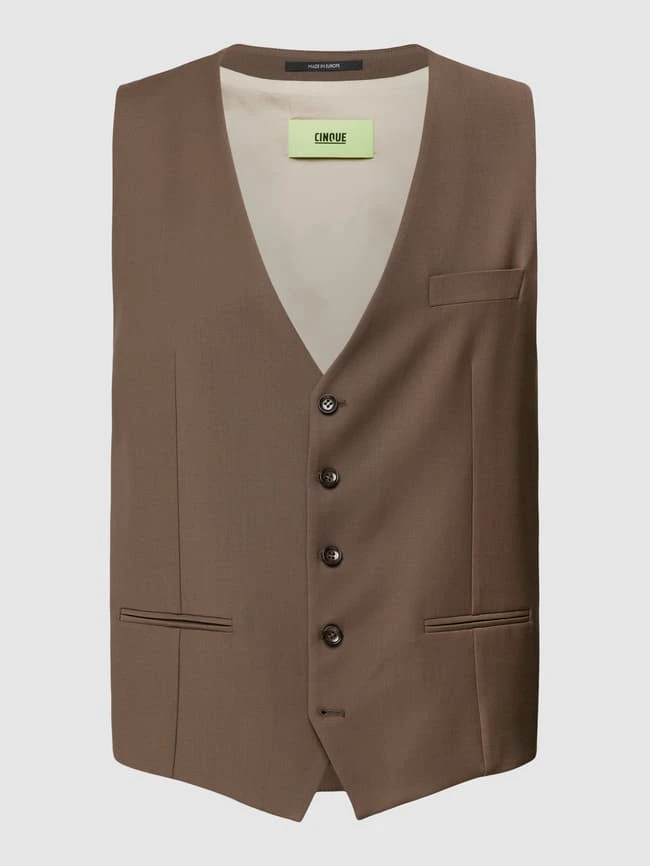 Cinque Weste Mit Paspeltaschen Modell 'Monopoli' - Hellbraun 2 Cinque Weste Mit Paspeltaschen Modell 'Monopoli' - Hellbraun – Bild 2