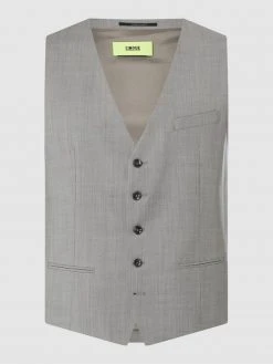 Cinque Weste Mit Schurwoll-Anteil Modell 'Cimonopoli' - Silber