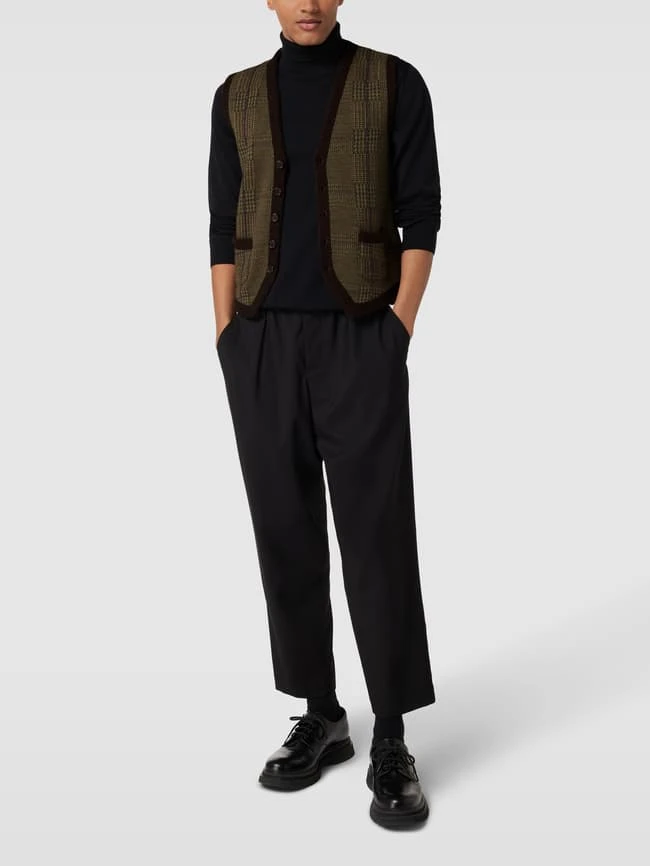 Polo Ralph Lauren Weste Mit Allover-Muster - Olivgrün 1 Polo Ralph Lauren Weste Mit Allover-Muster - Olivgrün