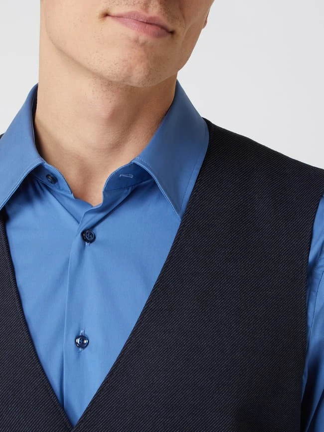 Christian Berg Men Weste Aus Jersey - Blau 3 Christian Berg Men Weste Aus Jersey - Blau – Bild 3