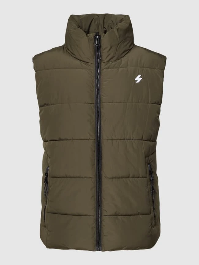 Superdry Steppweste Mit Reißverschlusstaschen - Dunkelgrün 2 Superdry Steppweste Mit Reißverschlusstaschen - Dunkelgrün – Bild 2