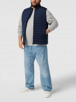 Jack & Jones Plus PLUS SIZE Steppweste Mit Stehkragen - Dunkelblau