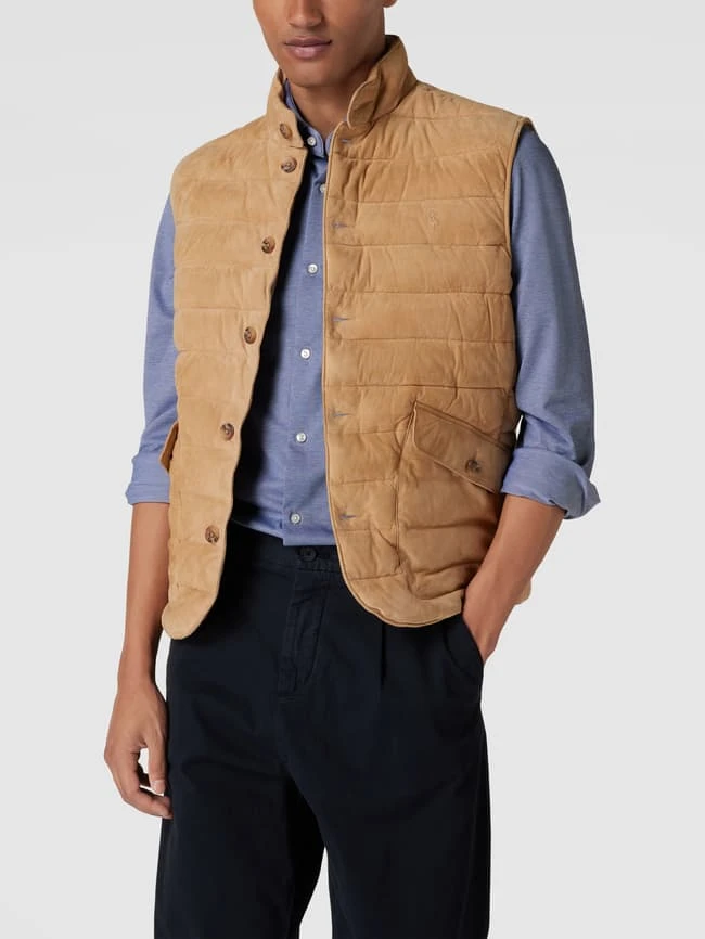 Polo Ralph Lauren Steppweste Mit Stehkragen Modell 'KENT VEST-INSULATED-VEST' - Khaki 4 Polo Ralph Lauren Steppweste Mit Stehkragen Modell 'KENT VEST-INSULATED-VEST' - Khaki – Bild 4