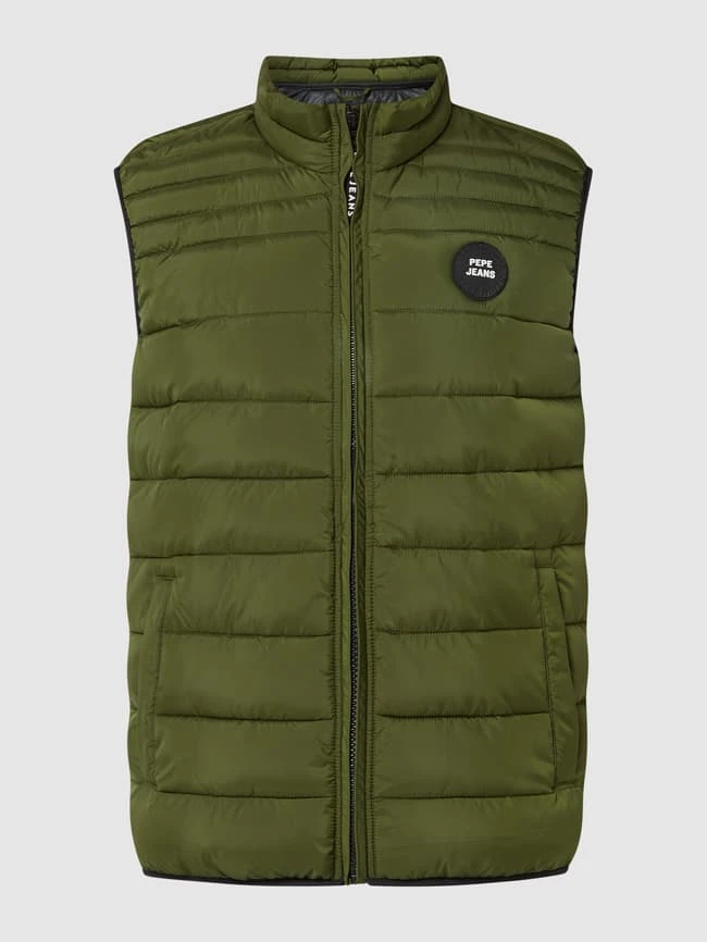 Pepe Jeans Steppweste Mit Stehkragen Modell 'Jack' - Dunkelgrün 2 Pepe Jeans Steppweste Mit Stehkragen Modell 'Jack' - Dunkelgrün – Bild 2