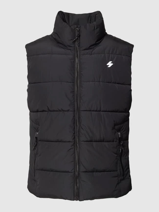 Superdry Steppweste Mit Reißverschlusstaschen - Schwarz 2 Superdry Steppweste Mit Reißverschlusstaschen - Schwarz – Bild 2