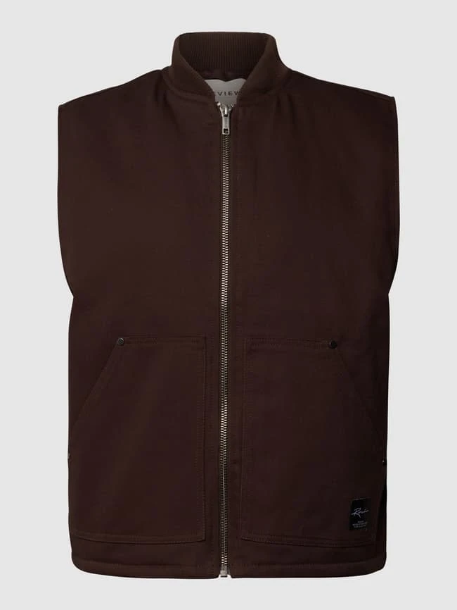 REVIEW Weste Mit Reißverschluss - Dunkelbraun 2 REVIEW Weste Mit Reißverschluss - Dunkelbraun – Bild 2