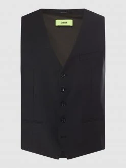 Cinque Weste Mit Schurwoll-Anteil Modell 'Cicastello' - Schwarz