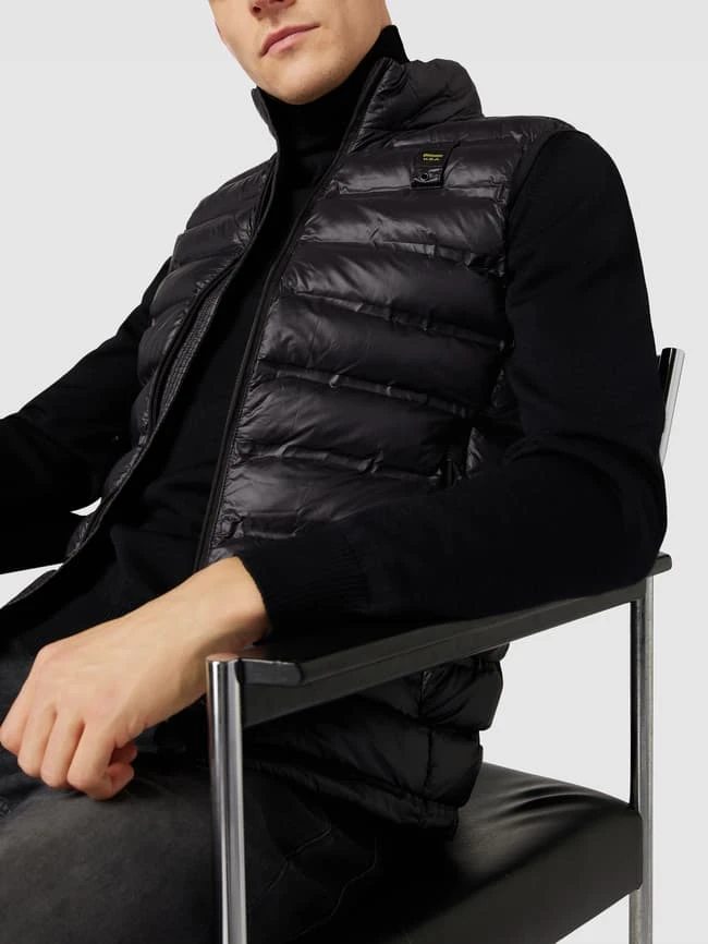 Blauer Usa Weste Mit Label-Details - Schwarz 3 Blauer Usa Weste Mit Label-Details - Schwarz – Bild 3