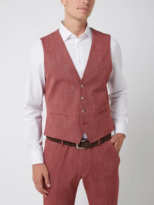 MCNEAL Weste Mit Paspeltaschen Modell 'Emil' - Hellrot 4 MCNEAL Weste Mit Paspeltaschen Modell 'Emil' - Hellrot – Bild 4