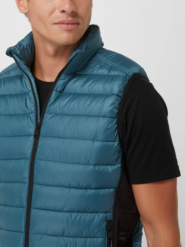 CK Calvin Klein Light-Steppweste Mit Stehkragen - Petrol 3 CK Calvin Klein Light-Steppweste Mit Stehkragen - Petrol – Bild 3