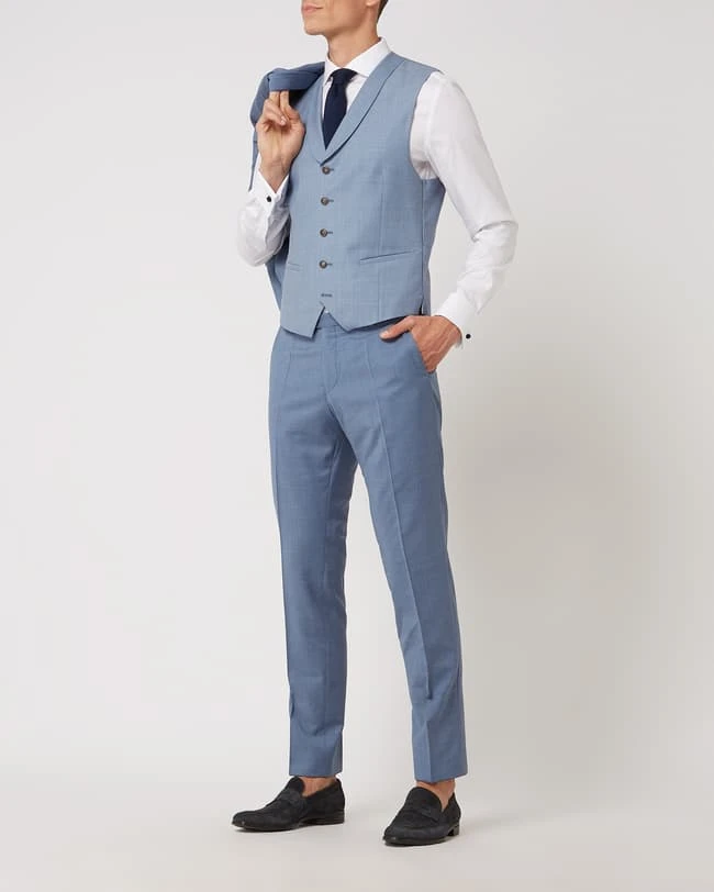 CG - Club Of Gents Weste Aus Reiner Schurwolle - YOUR OWN PARTY By CG – CLUB Of GENTS - Hellblau 1 CG - Club Of Gents Weste Aus Reiner Schurwolle - YOUR OWN PARTY By CG – CLUB Of GENTS - Hellblau