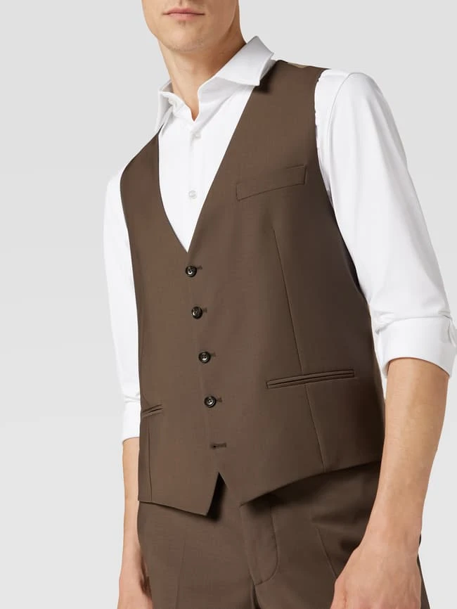 Cinque Weste Mit Paspeltaschen Modell 'Monopoli' - Hellbraun 3 Cinque Weste Mit Paspeltaschen Modell 'Monopoli' - Hellbraun – Bild 3