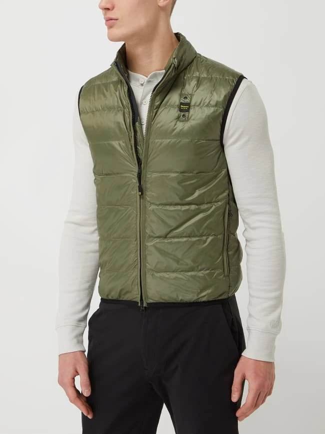 Blauer Usa Daunenweste In Stepp-Optik - Olivgrün 4 Blauer Usa Daunenweste In Stepp-Optik - Olivgrün – Bild 4