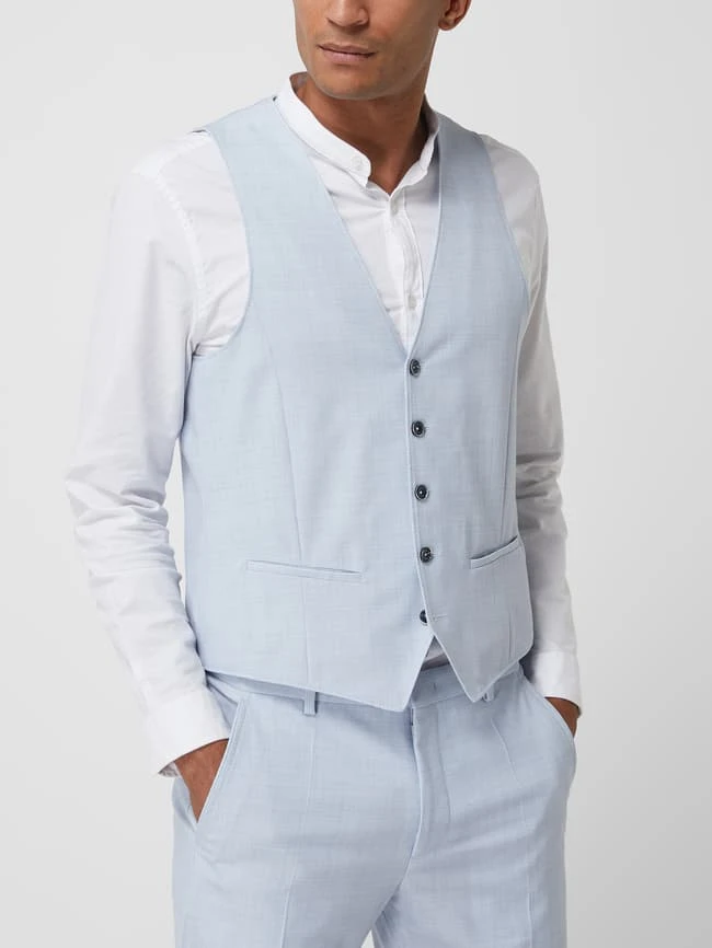 Pierre Cardin Weste Mit Stretch-Anteil Modell 'Gab' - 'Futureflex' - Hellblau 4 Pierre Cardin Weste Mit Stretch-Anteil Modell 'Gab' - 'Futureflex' - Hellblau – Bild 4