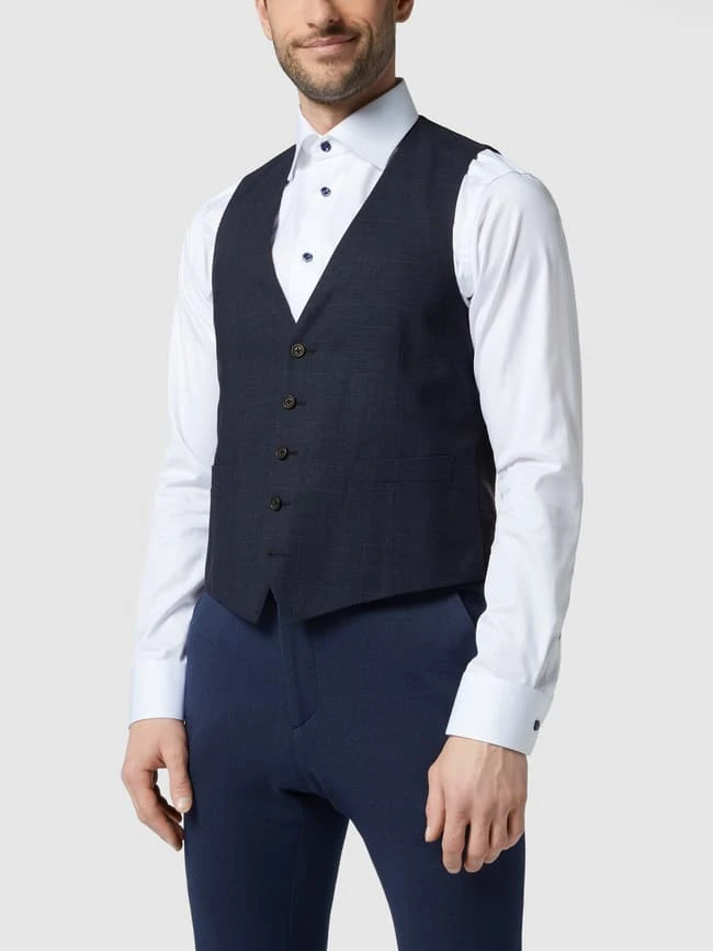 Tommy Hilfiger Weste Mit Glencheck-Muster - Marineblau 4 Tommy Hilfiger Weste Mit Glencheck-Muster - Marineblau – Bild 4